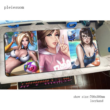 Overwatch podloga za miš s HD printom, gaming podloga za miš, igra, 900x400x3mm, podloga za miš za gamere, računalni stol, najpovoljnija podloga, notebook mousemat, PC