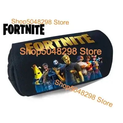 Pencil Case Big Canvas Kawaii Pencil Bags Pen Case for Boys Girls Fortnite Print School Supplies Stationery Teens Birthday Gift