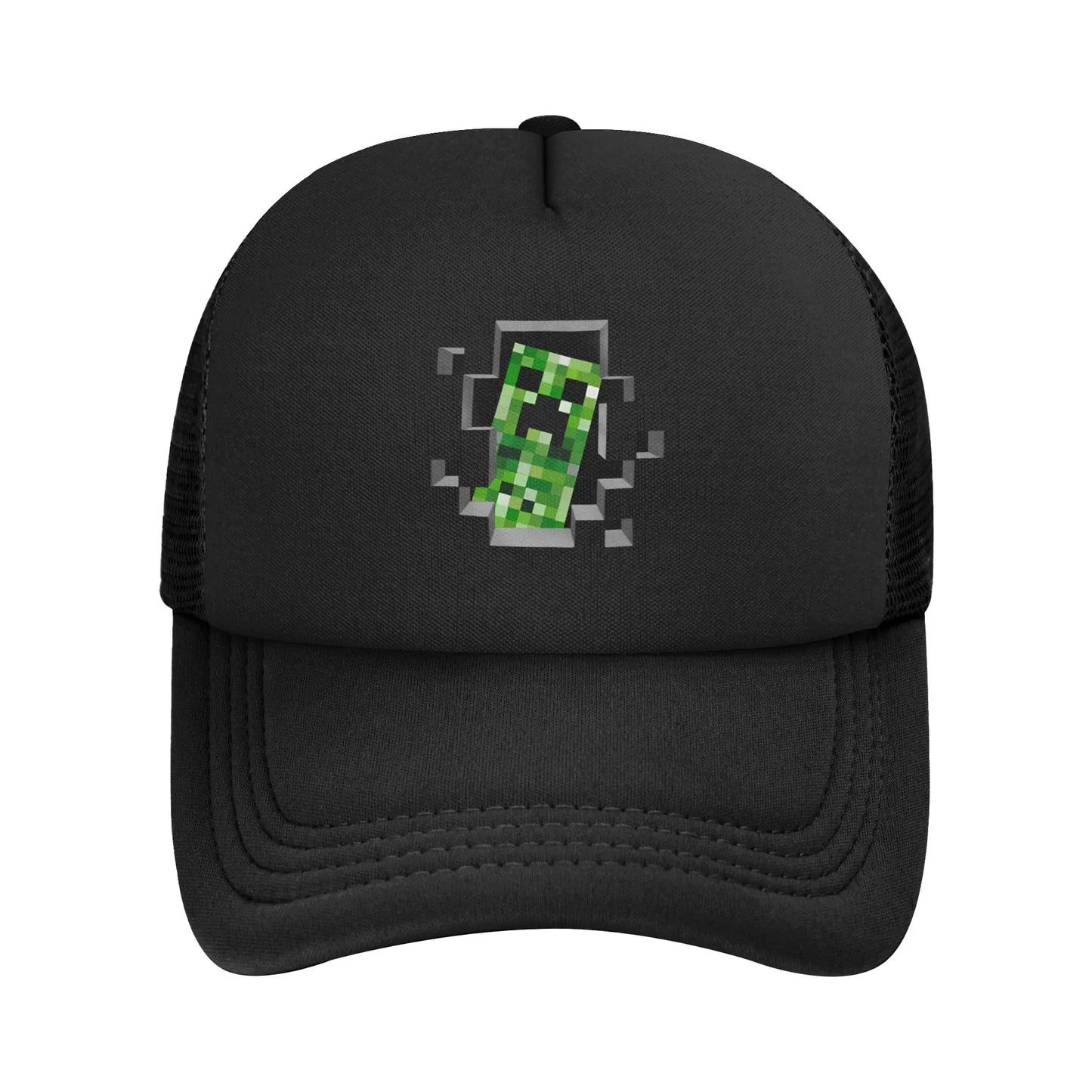 Unisex Creepers mob sticker Trucker Cap Mesh Baseball Cap Snapback Caps Hats Sun Hats Breathable Golf Hats Summer
