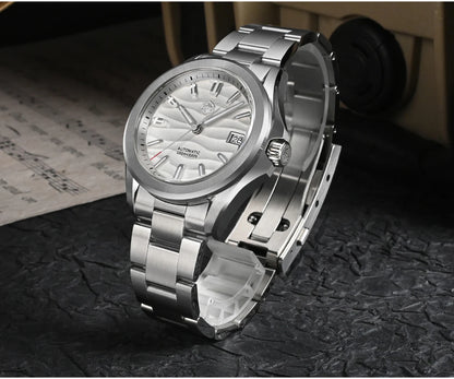 San Martin New Gada Watch 39mm Desert Texture Men Dress Watch NH35 Automatic Mechanical Sapphire Waterproof 100m Luminous SN0129