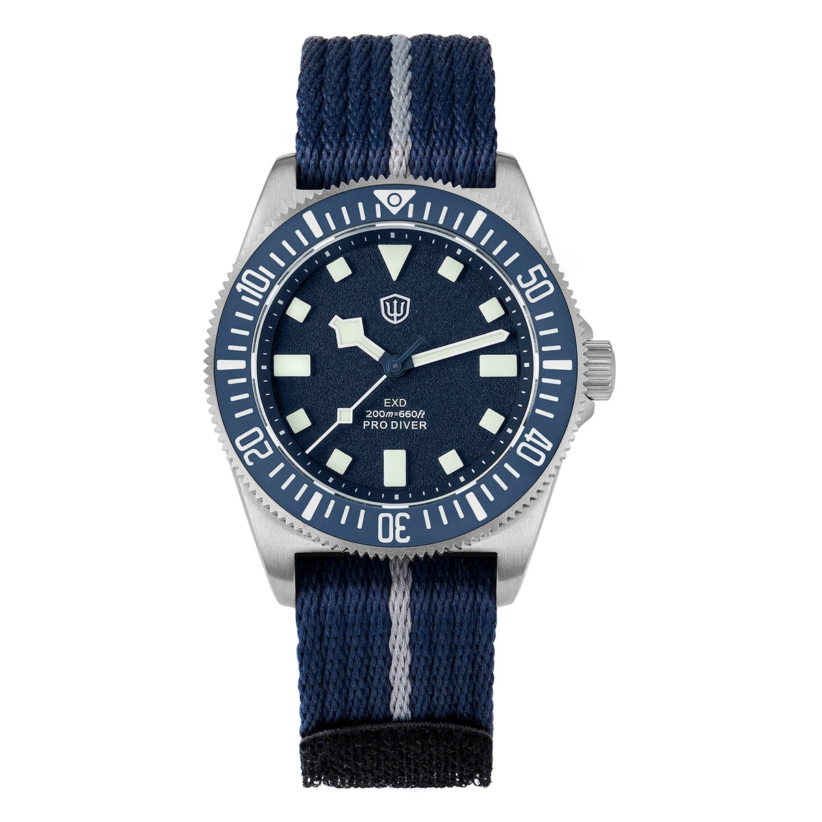 Watchdives EXD V2 40mm Titanium Watch Exchangeable X Design VH31 Sweep Second Movement Quartz Watches Luminous Waterproof 200M