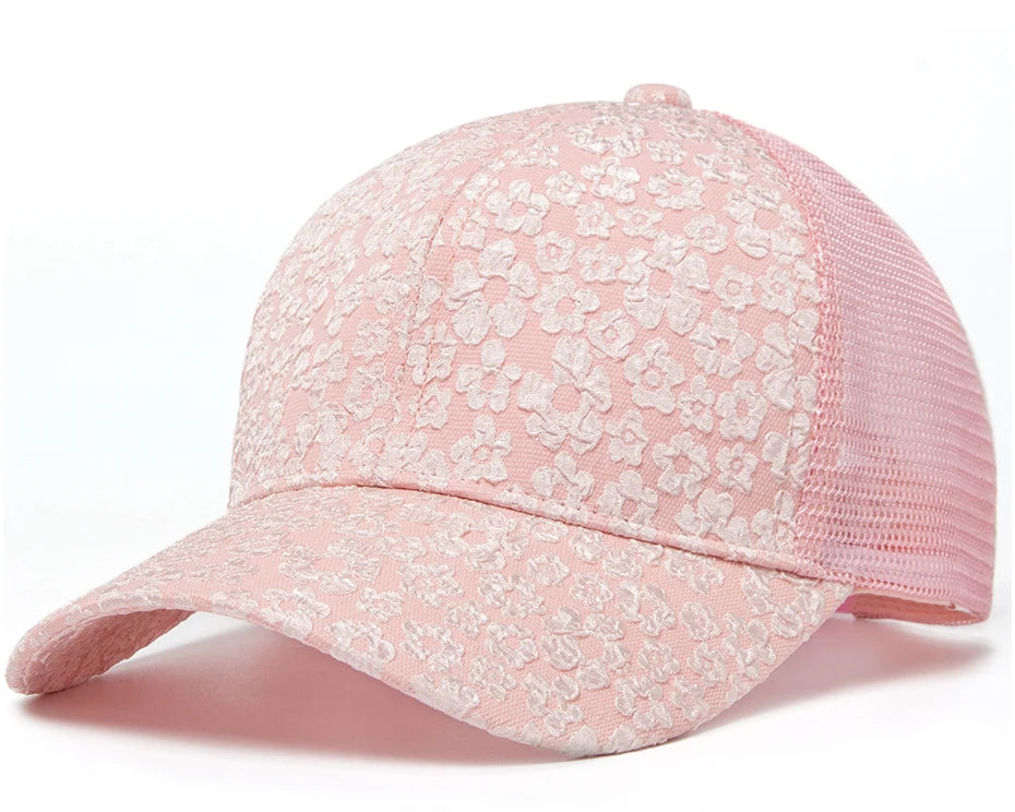 CNTANG 2024 New Print Mesh Caps Fashion Women Baseball Cap Summer Outdoor Casual Sun Hat For Female Hip Hop Girls Snapback