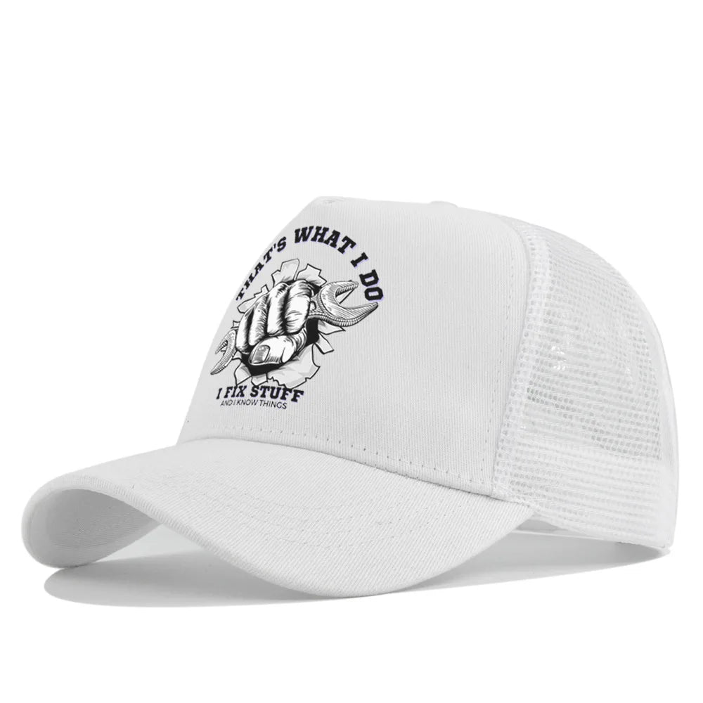 New Fashion Spring Summer Printed Mesh Breathable Baseball Cap Gorras Personality LOGO for Men WomenCouples Visor Hat Casquette