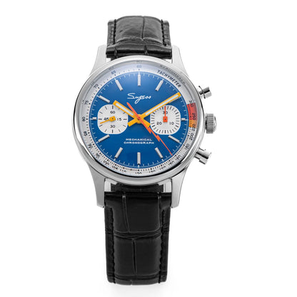 Sugess ST1901 Man Watch Mechanical Chronograph Origin Movement Swanneck Wristwatch Official Pilot Sappire Crystal Military Limit