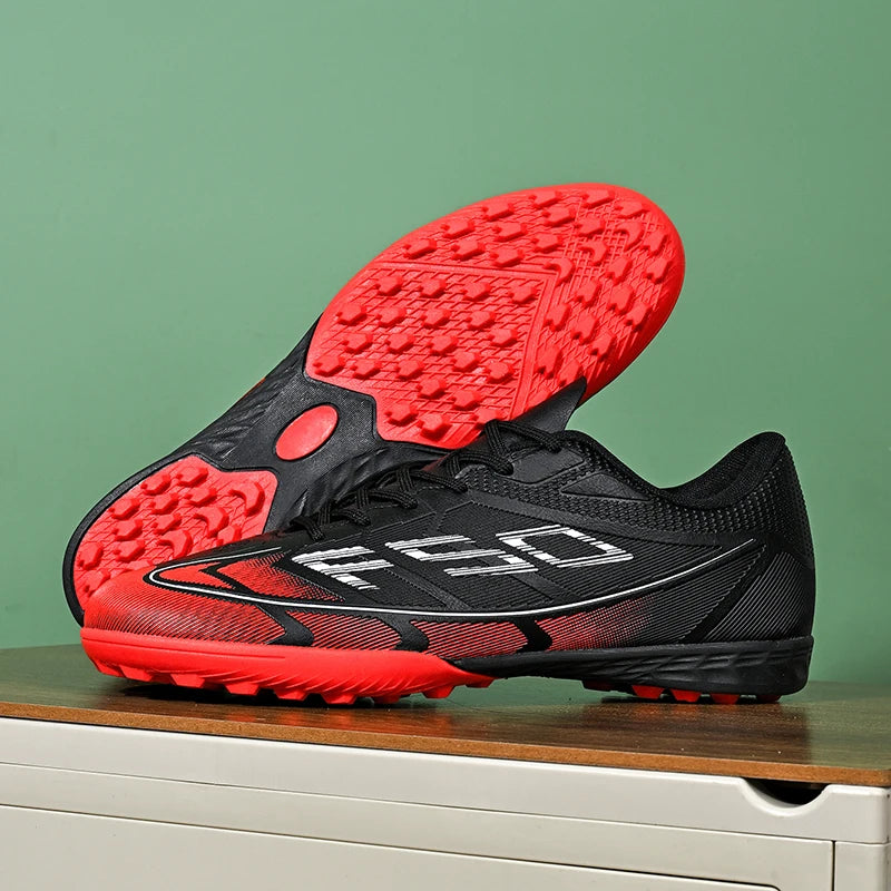 Nouvelles chaussures de football pour hommes, chaussures de sport respirantes, antidérapantes, de haute qualité, pour matchs en plein air, chaussures de football de salle, haute tige, ultralégères