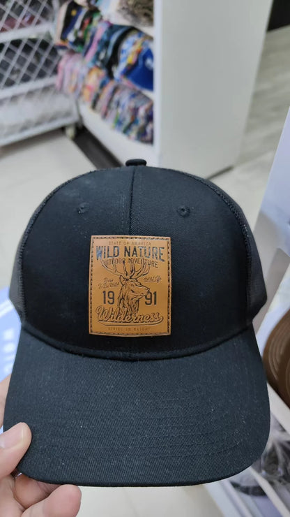 New men's and women's universal mesh suede work cap, men's baseball cap, breathable sports cap for spring and summer.