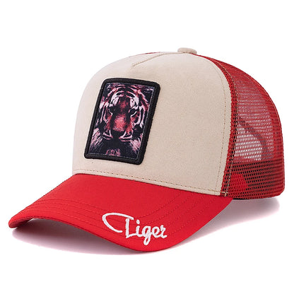 Unisex „Trucker“ kepurė su „Grizzlies“ raštu, su siuvinėtu motyvu, iš zomšos, vasarinė kepurė nuo saulės, vasarinė kepurė su gyvūnų motyvu, beisbolo kepurė vyrams ir moterims