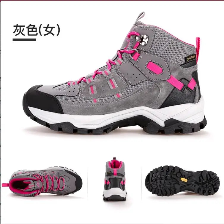 HUMTTO Zapatillas de senderismo para hombre, calzado de invierno para deportes al aire libre, escalada y caza, zapatillas de trekking cálidas para mujer, botines tácticos