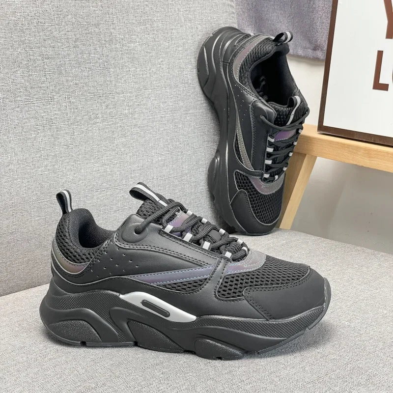 Chaussures décontractées pour hommes, sans logo, semelle épaisse, respirantes, baskets tendance, chaussures de marche confortables pour hommes, zapatillas hombre, chaussures de luxe pour hommes.
