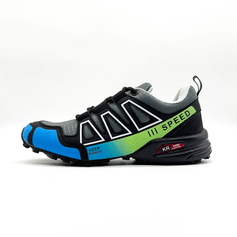 2025 New Men Hiking Shoes Outdoor Waterproof Sports Shoes Comfortable Leather Hiking Training Boots Large Size Tactical Shoe Men