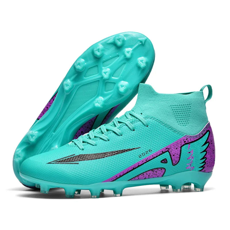 Chaussures de football unisexes tendance, crampons antidérapants, baskets d'entraînement légères, chaussures de football d'extérieur pour hommes