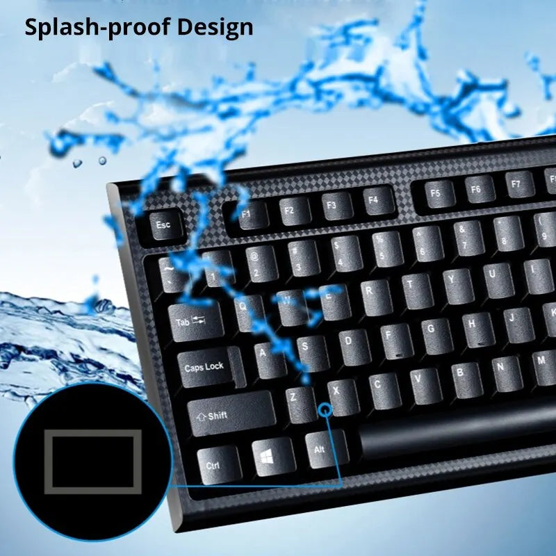Teclado individual Q9 USB de porta quadrada, para escritório, empresa e casa, PS2 de entrada redonda, com fios, para computador de secretária