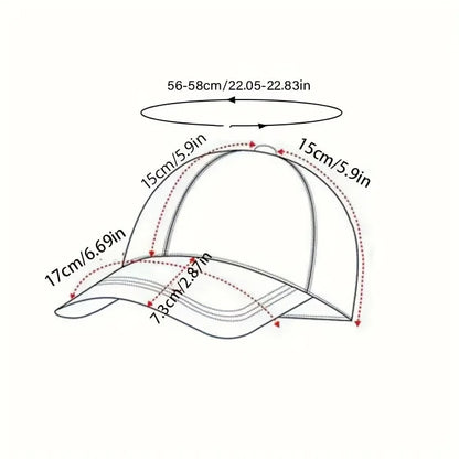 Unisex retro baseball cap with heart-shaped pattern for outdoor sun protection, suitable for truck drivers all year round.