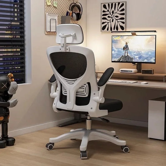 Chaise de bureau ergonomique et confortable pour études universitaires, chaise de jeu, chaise de bureau pour longues sessions, idéale pour la maison