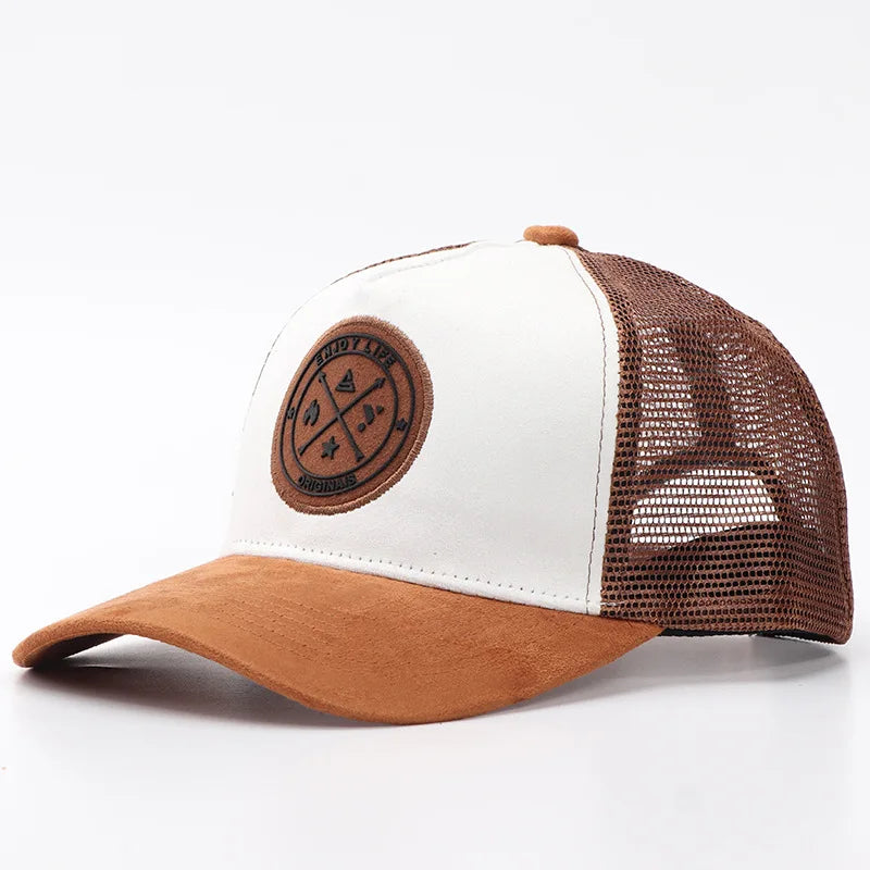 New Summer Mesh Baseball Cap Women Men Letter Patch Snapback Hat Casual Breathable Unisex Street Hip Hop Trucker Caps