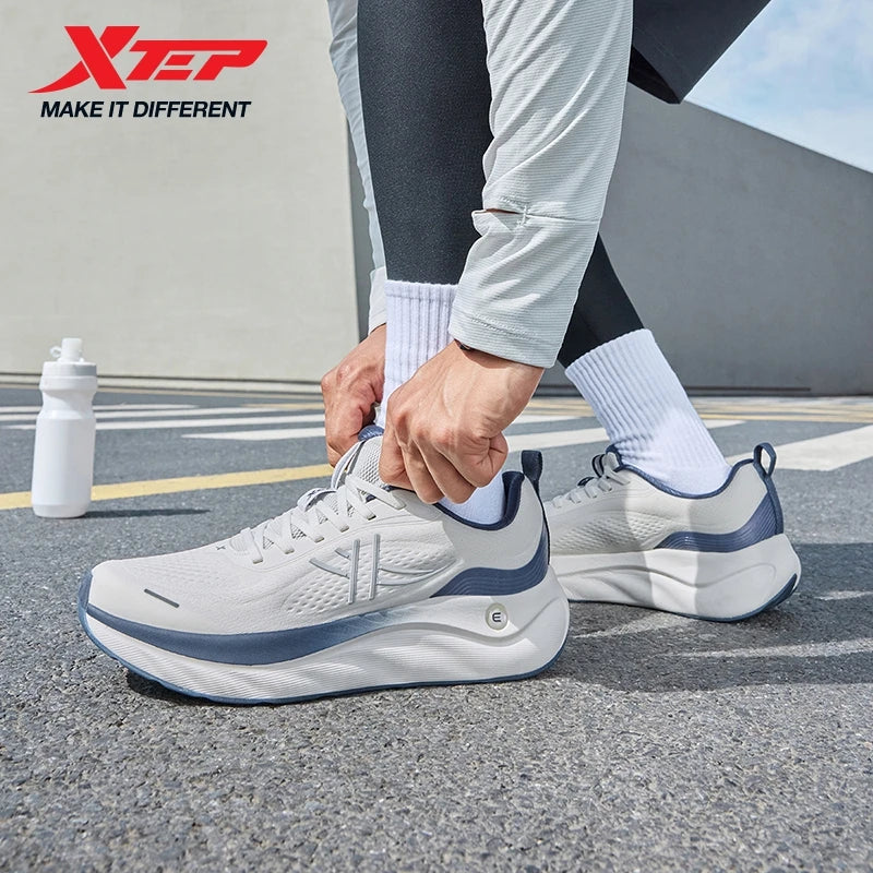 Xtep Cloud Wing 3.0 Men's Running Shoes 2025 Summer New Stability Shock Absorbing Wear Resistant Soft Sole Sneakers 875319110003