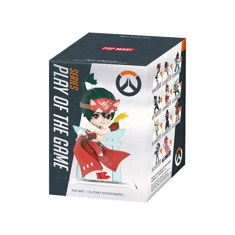 POP MART Overwatch Play of The Game Series Caixa Surpresa Mystery Box Brinquedos Kawaii Ornamentos Figuras Decoração de Casa Bonecas Modelo de Secretária