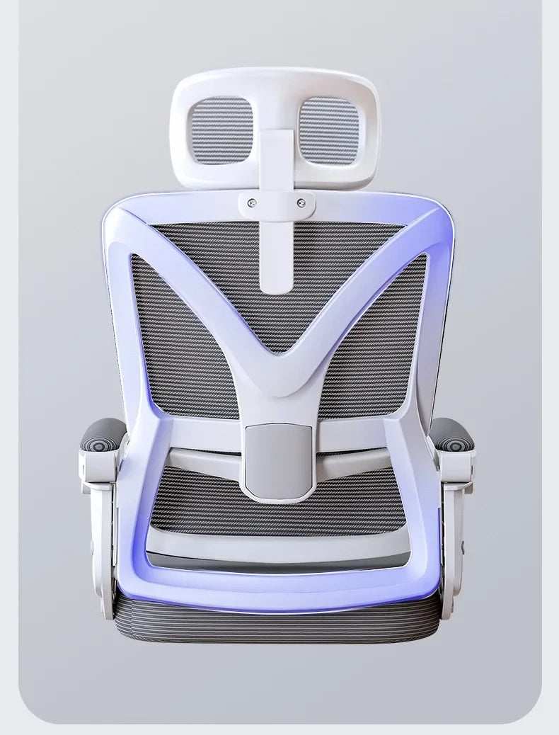 Chaise de bureau ergonomique avec support lombaire flottant, chaise de bureau inclinable et pivotante, mobilier de bureau, chaise d'ordinateur pour la maison