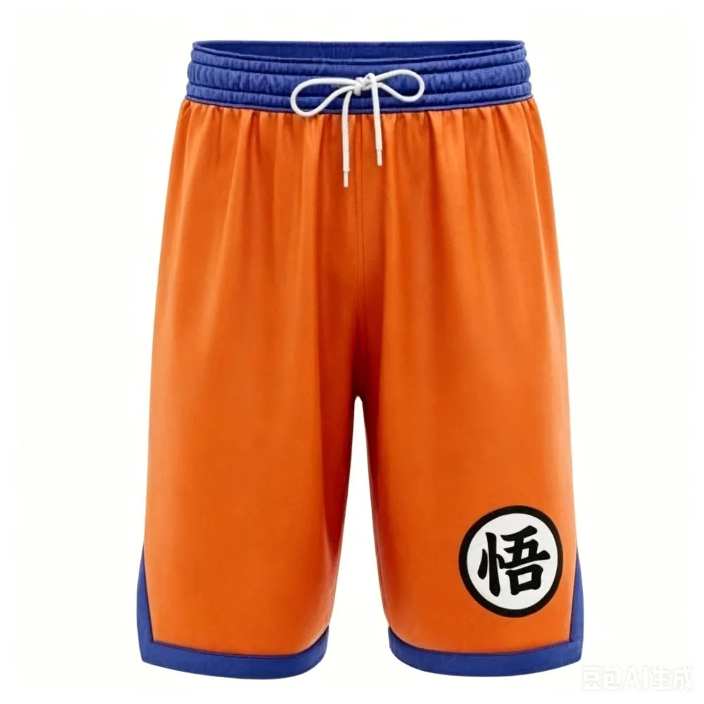 Calções casuais largos 2026 para adulto, rapaz, homem e mulher, de verão, estilo praia, oferta, sweatpants curtos Goku Dragon Ball Z