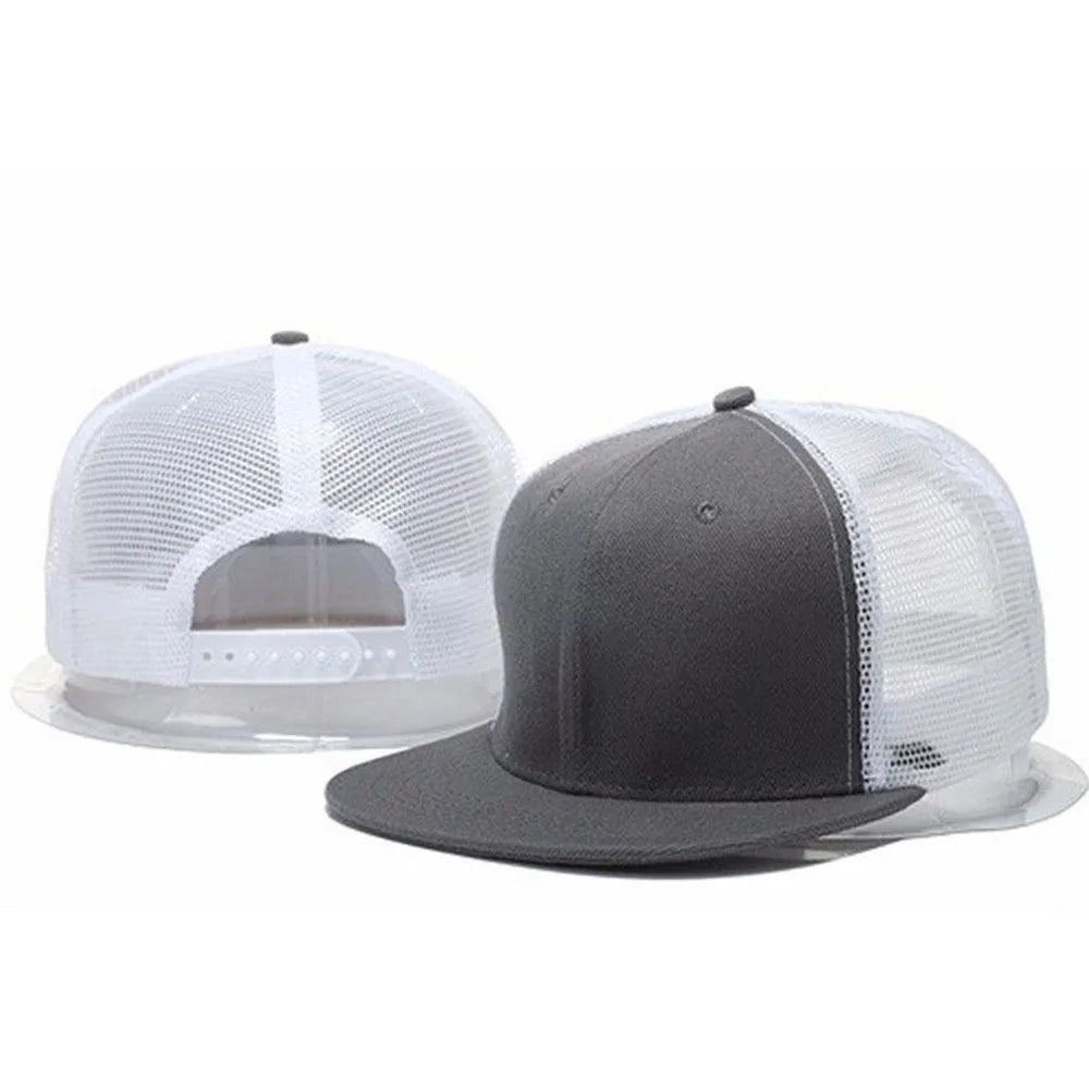 Men Caps Flat Hat Hip Hop Snapback Fancy Rivet Baseball Cap Street Dance Cap Trendy Mesh Visor Youth Boys Girls