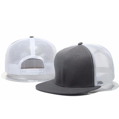 Men Caps Flat Hat Hip Hop Snapback Fancy Rivet Baseball Cap Street Dance Cap Trendy Mesh Visor Youth Boys Girls