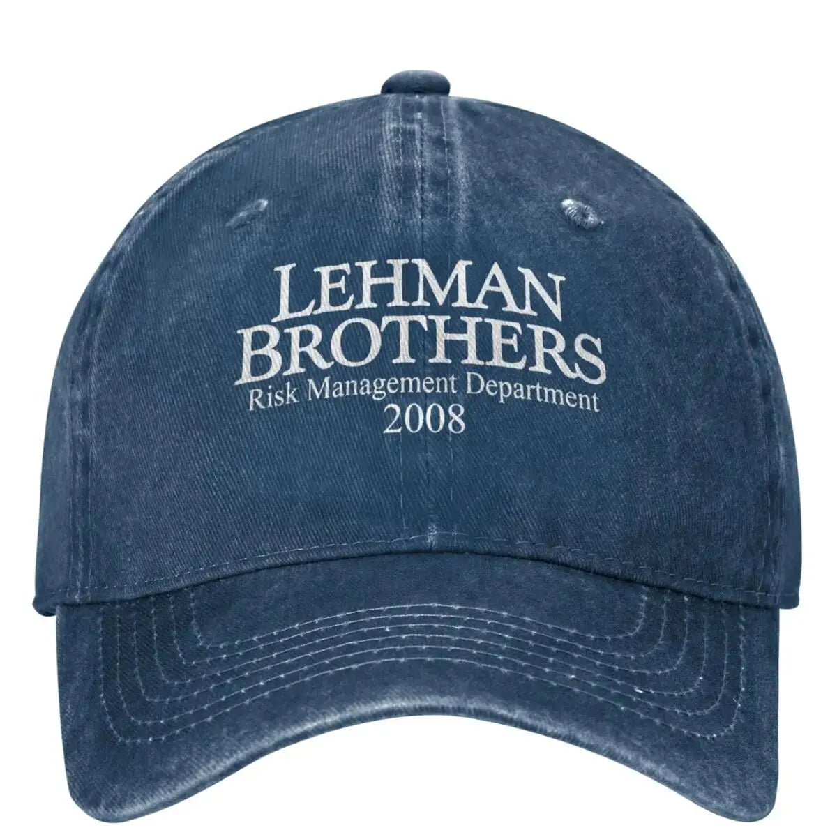 „Lehman Brothers“ rizikos valdymo beisbolo kepurė, banko bankrotas, „Trucker“ stiliaus kepurė, teniso ir riedlenčių „Snapback“ stiliaus kepurė, moteriškos beisbolo kepurės