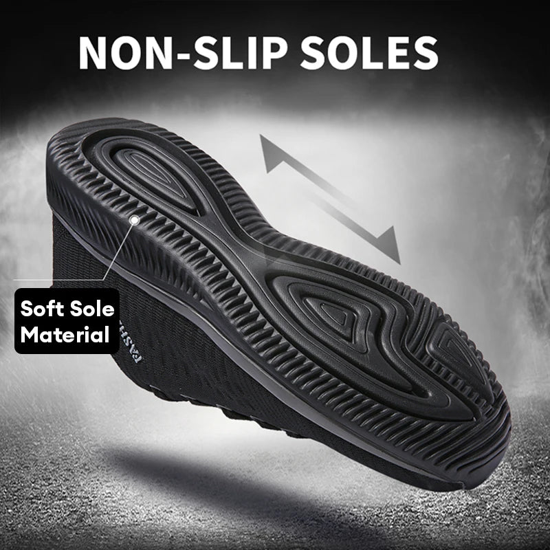 Zapatillas de running para hombre, transpirables, ligeras y cómodas, calzado casual masculino, tenis outdoor slip-on para caminar