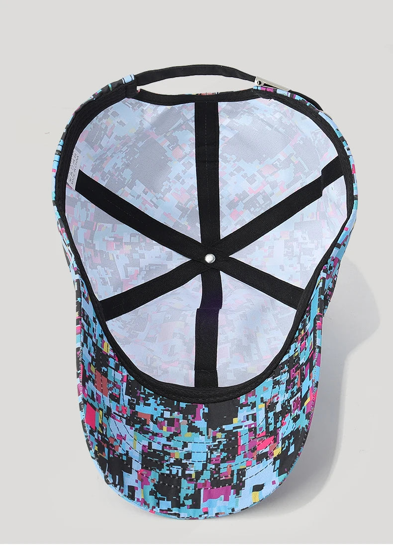 Șapcă de baseball unisex „Summer Graffiti Light Board” – pălărie de protecție solară pentru exterior, șapcă sport de modă, șapcă casual cu cozoroc în formă de cioc de rață