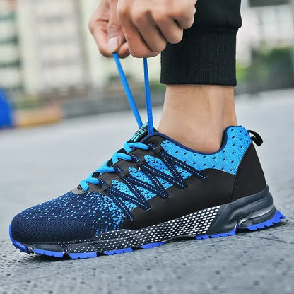 2025 Thick Soled Sports Shoes Youth Mesh Breathable Running Shoes Trend Spring Summer Korean Large Black and White Shoes walk