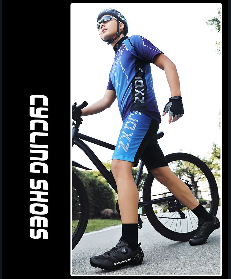 Nouvelles chaussures de cyclisme unisexes, professionnelles, légères, luxueuses, originales, pour route, VTT, course, vélo de mode, vélo de ville, sports de rue