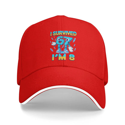 Unisex 8th Birthday I'm 8 Year Old Six Seven Bruh 6 7 Brainrot Meme Hat  Sun Baseball Caps New Baseball Cap Sunscreen Hats