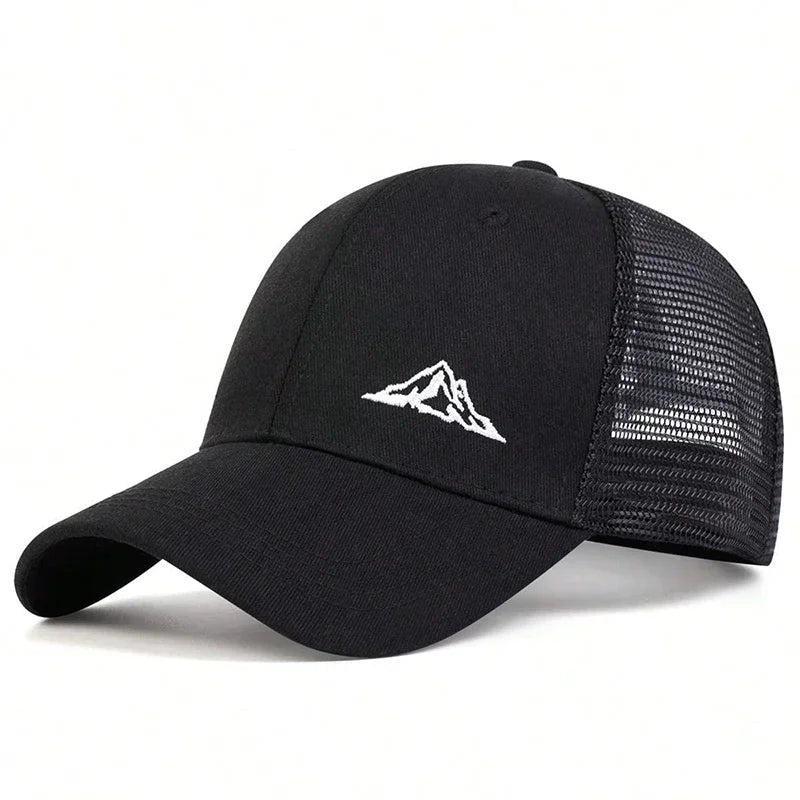 Unisex Mountain Range Embroidery Baseball Net Caps Spring and Summer Outdoor Adjustable Casual Hats Hip Hop Cap Sunscreen Hat