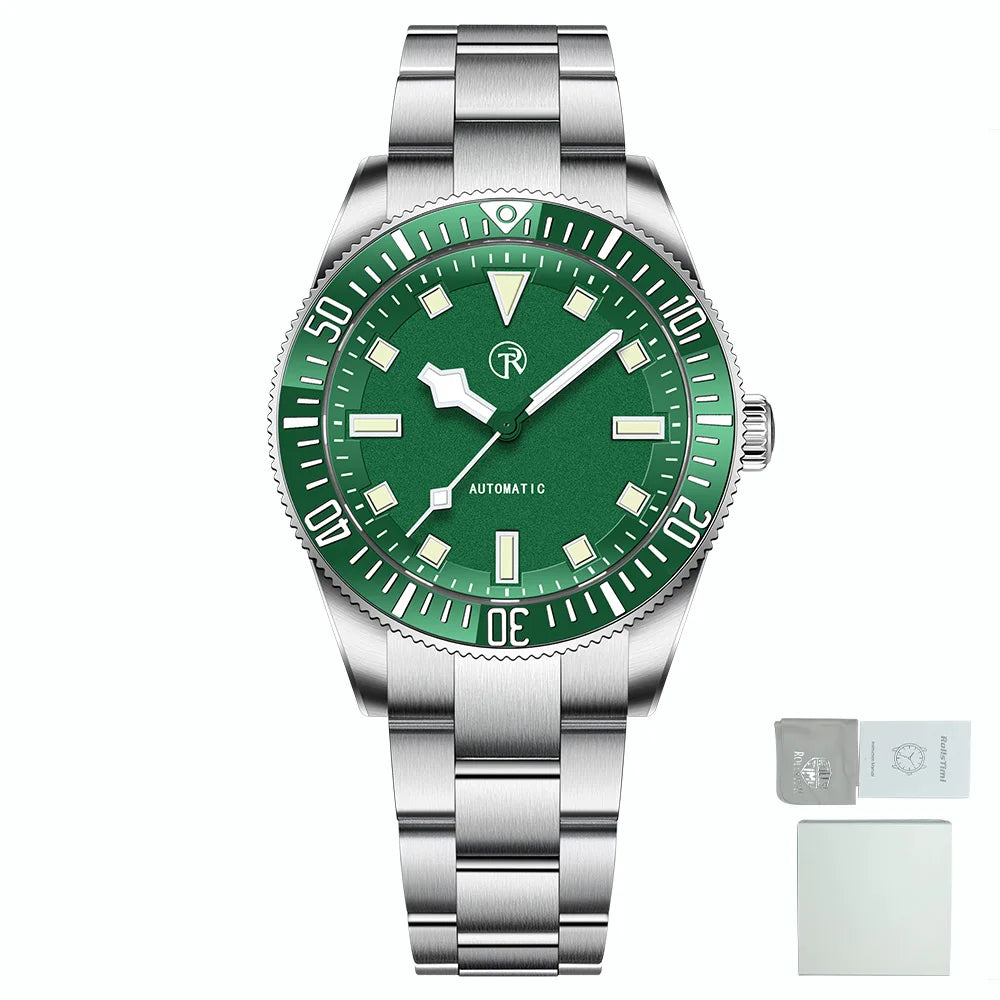 2026RollsTimi Men's Watches Men's Mechanical Watches Stainless Steel Waterproof Sports Automatic Watches Men's Gift Box Luminous