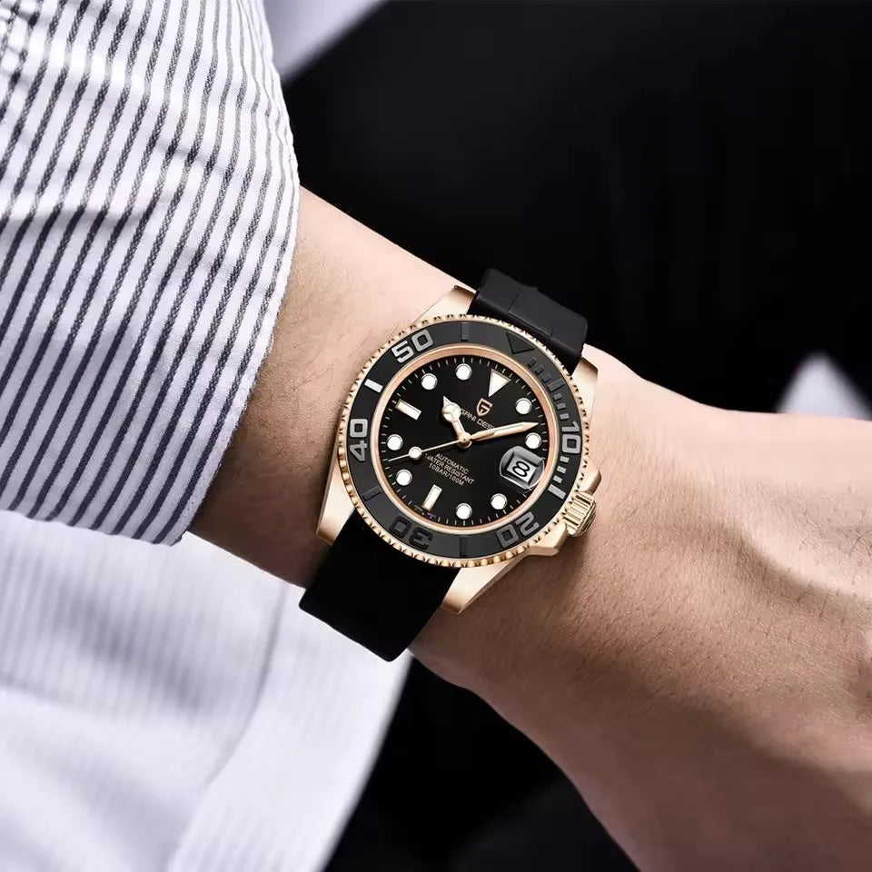 PAGANI DESIGN V2 Japan movement Luxury Men Mechanical Watch 40MM Ceramic bezel AR Coated Sapphire Glass Automatic Watch For Men