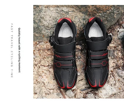 Scarpe da ciclismo unisex con suola rigida – Scarpe da bici da strada 4-Season con pedali a sgancio rapido, ideali per la MTB e gli sport all’aria aperta