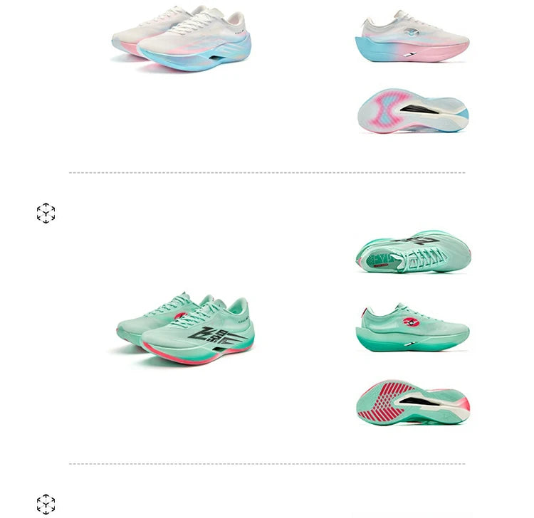 QIAODAN Feiying PB6.0 Pantofi sport de maraton pentru bărbați, model nou, cu talpă suspendată și placă integrală din carbon, adidași de alergare QDB023261299
