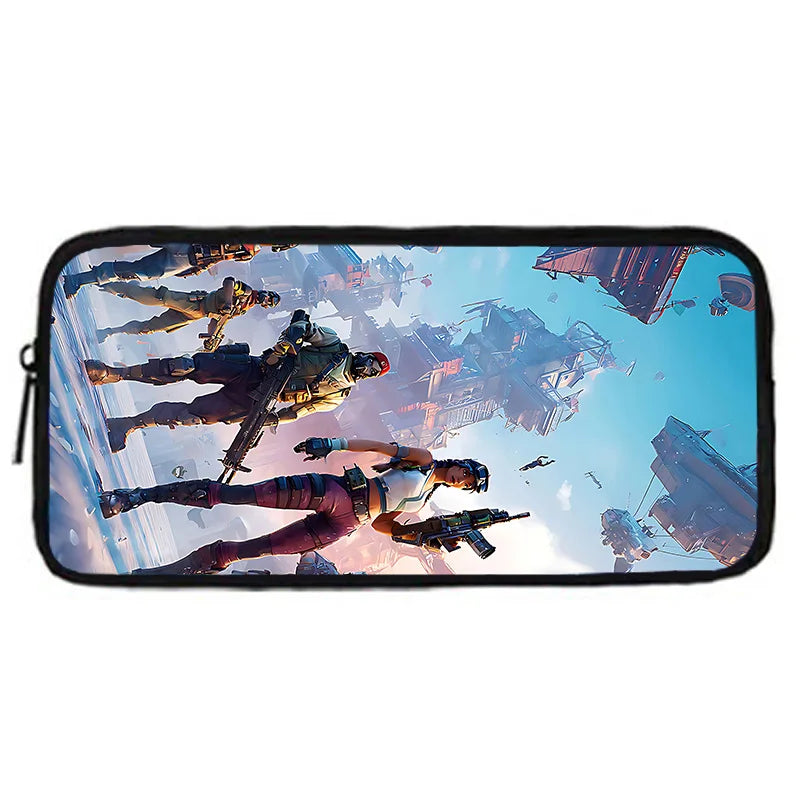Mochila Escolar Infantil Hot Game com Lancheiras, Design-F-FortniteS, Estojos para Lápis, Mochilas Escolares para Rapazes e Raparigas, Melhor Presente