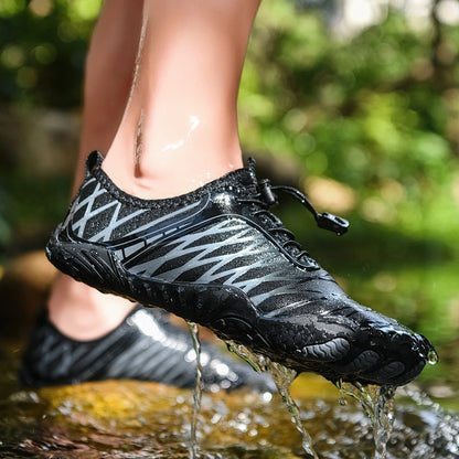 Oiaano leveäkärkiset barefoot-kengät miehille, mustat naisten urheilulenkkarit, unisex-vesitossut, miesten aqua-rantakengät, pehmeä pohja, kevyet ja hengittävät