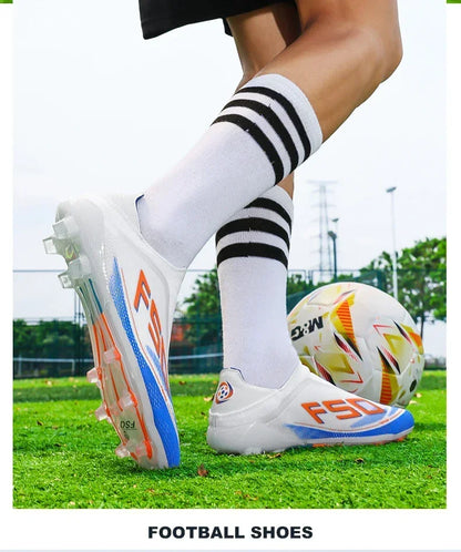 New Men Football Boots Non-Slip Boys Soccer Shoes Grass Cleats High-quality Match Sneakers Hot-selling Outdoor High-top Light