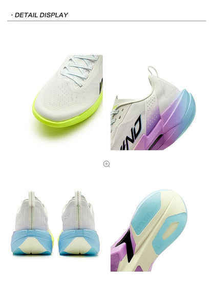 QIAODAN WIND 4PRO Pantofi de maraton cu talpă din carbon pentru bărbați, adidași profesioniști de curse, pantofi sport de alergare respirabili QDB023262291