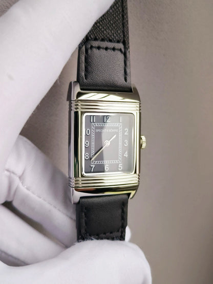 Specht&Söhne Reversible Square Watch Ronda Quartz Movt Stainless Steel Case Sapphire Crystal Flip Design Mens Fashion Wristwatch