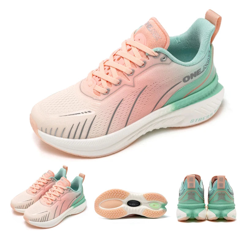 ONEMIX blanc chaussures de course sur route pour hommes coussin d'air chaussures de Sport en plein Air hommes formateurs été chaussures de Jogging chaussures pour femmes