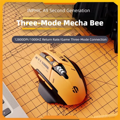 Inphic A9 V2 Wireless Gaming Mouse 12800DPI Rechargeable Ergonomic Bluetooth Compatible Silent Mouse For PC Laptop Computer