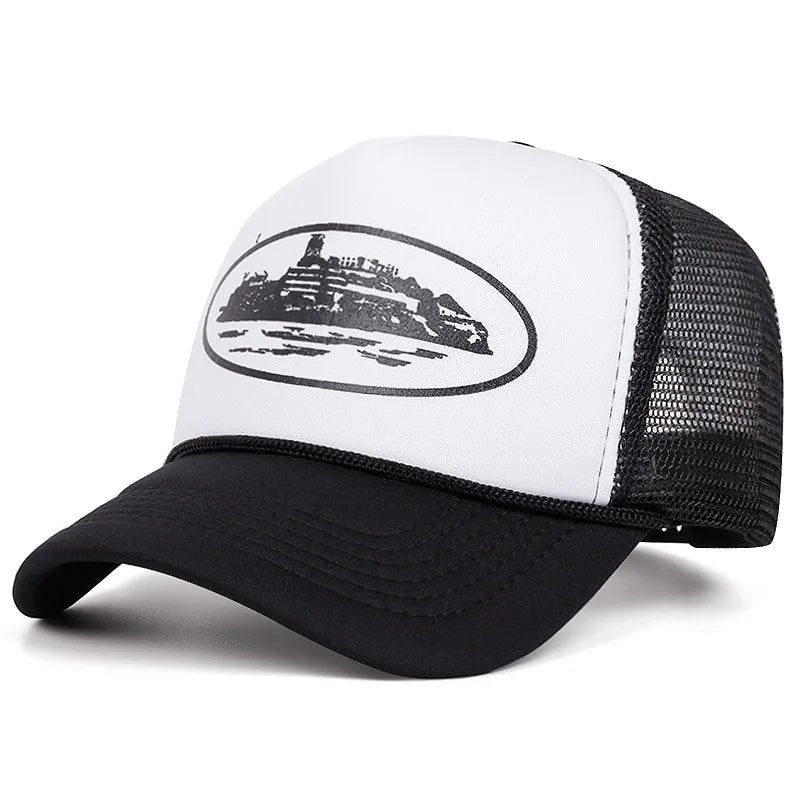 New Letter Embroidery Baseball Hats New Unisex Hip Hop Breathable Personal Sunshade Mesh Versatile Street Fashion Trucker Caps