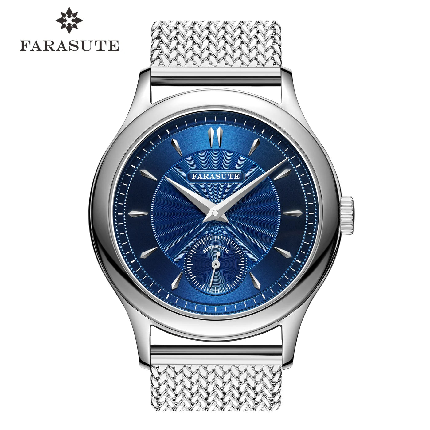 FARASUTE Retro Hangzhou Customized Movement Automatic Mechanical Watch Men Sapphire Stainless Steel Small Second Hand Wristwatch