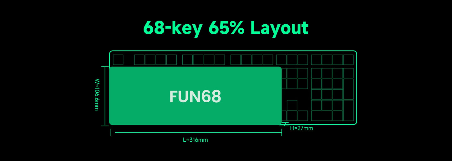 Teclado magnético Akko MonsGeek FUN68 FUN60 PRO&MAX HE 60% 65% para gaming, teclados gaming Rapid Trigger 8K, teclado personalizado para gamer e esports