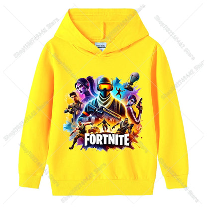Dječja hoodie majica Fortnites za jesen, dukserica s kapuljačom za dječake i djevojčice, tanka trenirka, pulover dugih rukava, sportska dječja odjeća