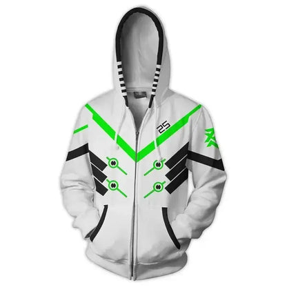 Anime Game Hoodie Sweatshirt 3D Printing Overwatch D.Va DJ Cosplay Costume Women Men Couple Hooded Jacket Top Clothing