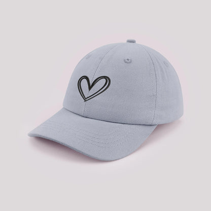 Cartoon heart-shaped Baby Baseball Cap Cute Solid Color Toddler Sun Hat with Ears Summer Adjustable Kids Boy Girl Peaked Cap ﻿