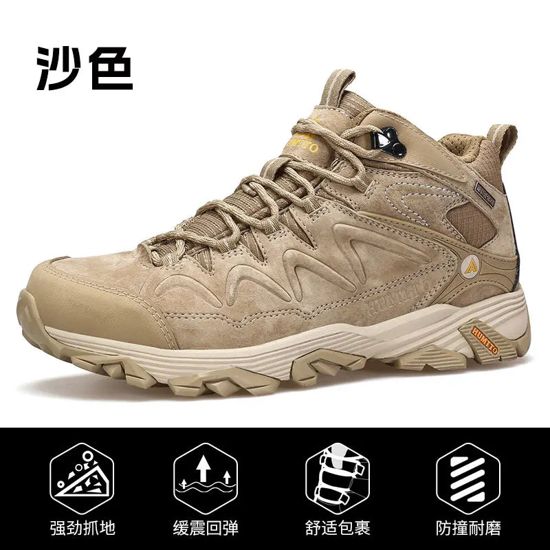 HUMTTO Zapatillas de senderismo para hombre, calzado de invierno para deportes al aire libre, escalada y caza, zapatillas de trekking cálidas para mujer, botines tácticos